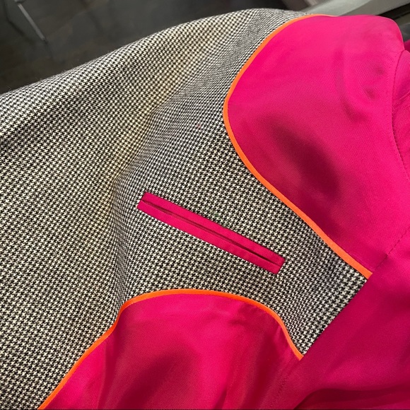 Barbara Bui Jacket Black Leather Collar Blazer - Picture 8 of 15